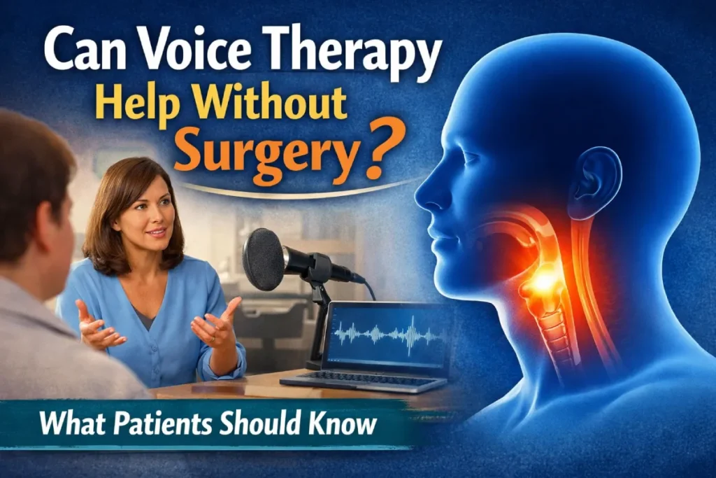 Can voice therapy help without surgery