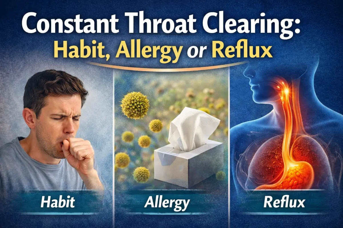 Constant Throat Clearing: Habit, Allergy or Reflux