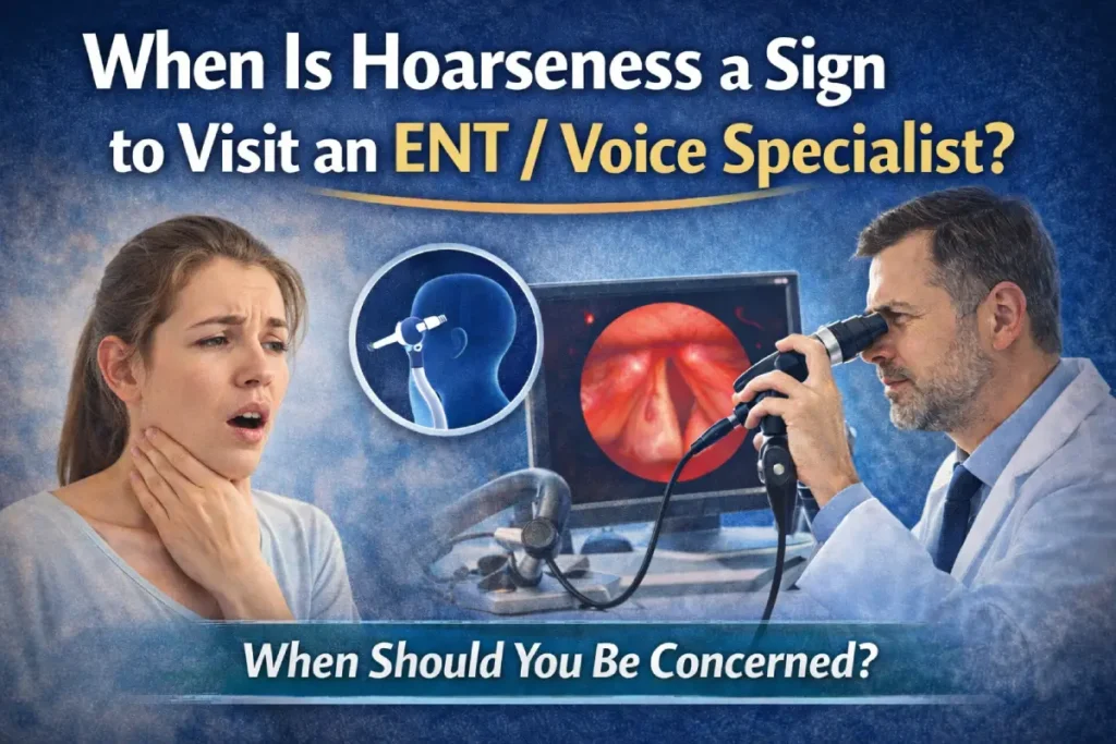 when is hoarseness a sign to visit an ent specialist